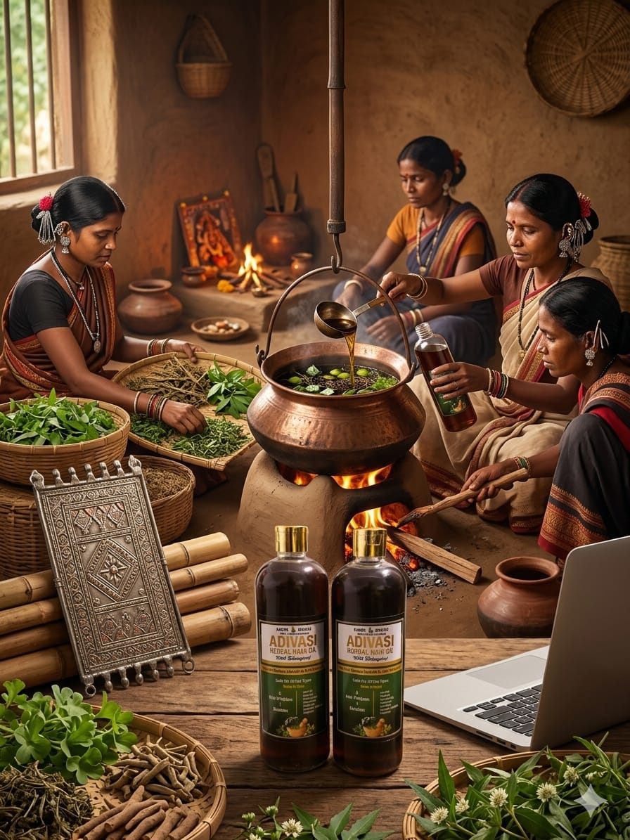 500ml oil adivasi